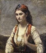The Young Woman of Albano (L'Albanaise) camille corot